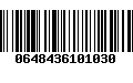 Código de Barras 0648436101030