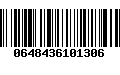 Código de Barras 0648436101306