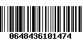 Código de Barras 0648436101474
