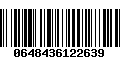 Código de Barras 0648436122639