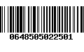 Código de Barras 0648505022501