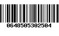 Código de Barras 0648505302504