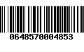 Código de Barras 0648570004853