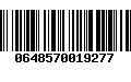 Código de Barras 0648570019277