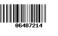 Código de Barras 06487214