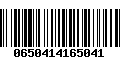 Código de Barras 0650414165041