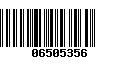 Código de Barras 06505356