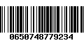 Código de Barras 0650748779234