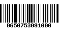 Código de Barras 0650753091000