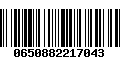 Código de Barras 0650882217043