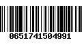 Código de Barras 0651741504991