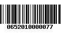 Código de Barras 0652010000077