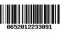 Código de Barras 0652012233091