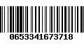 Código de Barras 0653341673718