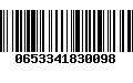 Código de Barras 0653341830098