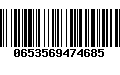 Código de Barras 0653569474685