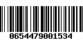 Código de Barras 0654479001534