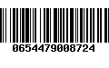 Código de Barras 0654479008724