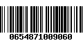 Código de Barras 0654871009060