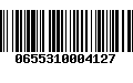 Código de Barras 0655310004127