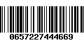 Código de Barras 0657227444669