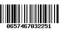 Código de Barras 0657467032251