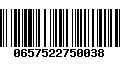 Código de Barras 0657522750038