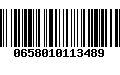 Código de Barras 0658010113489