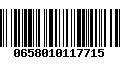 Código de Barras 0658010117715