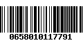 Código de Barras 0658010117791