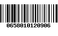 Código de Barras 0658010120906