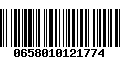 Código de Barras 0658010121774