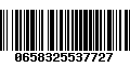Código de Barras 0658325537727