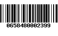 Código de Barras 0658480002399