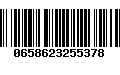 Código de Barras 0658623255378