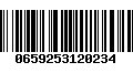 Código de Barras 0659253120234