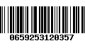 Código de Barras 0659253120357