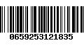 Código de Barras 0659253121835