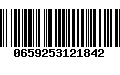 Código de Barras 0659253121842