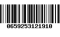 Código de Barras 0659253121910