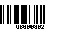 Código de Barras 06600802