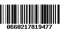 Código de Barras 0660217819477