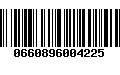 Código de Barras 0660896004225