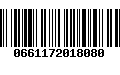 Código de Barras 0661172018080