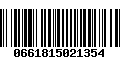 Código de Barras 0661815021354