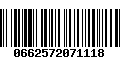 Código de Barras 0662572071118