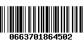 Código de Barras 0663701864502