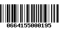 Código de Barras 0664155000195