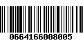 Código de Barras 0664166008005