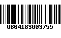 Código de Barras 0664183003755